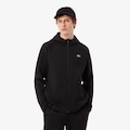 Blusão Moletom com Capuz e Zíper Sport Stretch Lacoste Masculino PRETO