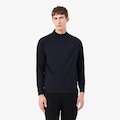 Blusão Moletom Lacoste Esportivo Stretch com Zíper Ultra Dry Masculino PRETO
