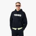 Blusão Moletom com Estampa de Tênis Lacoste Masculino PRETO