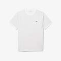 Opção de cor CINZA de Camiseta Jacquard com Monograma Lacoste Masculina