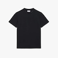 Camiseta piqué com marca de jacquard Lacoste Masculina PRETO