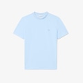 Opção de cor AZUL de Camiseta piqué com marca de jacquard Lacoste Masculina
