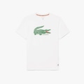 Camiseta de Tênis Edição Roland-Garros Lacoste Masculina BRANCO
