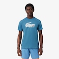 Camiseta de Tênis Edição Roland-Garros Lacoste Masculina AZUL