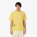 Camiseta de Golfe Ultra Dry Lacoste Masculina AMARELO
