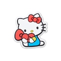 Jibbitz™ Crocs Hello Kitty Sentada BRANCO