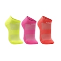 Kit Meias Olympikus Invisível Colors - Feminino AMARELO CLA/LARANJA