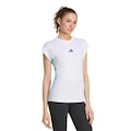Camiseta Adidas Essentials Três Listras Feminina BRANCO