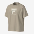 Camiseta Fila Over Play To Win Graphic Masculina BEGE