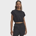 Camiseta de Treino Under Armour Motion Bubble Hem - Feminina PRETO