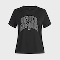 Camiseta de Treino Under ArmourTech Varsity Graphic - Infantil PRETO