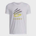 Camiseta de Basquete Under Armour Curry Logo Tee - Masculina BRANCO