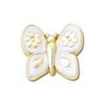 Jibbitz™ Crocs Borboleta Dourada Perolizada BRANCO