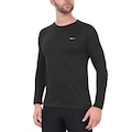 Camiseta Mizuno Nirvana Manga Longa - Masculina PRETO