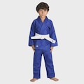 Kimono de Judo - Jiu Jitsu MKS Seito com Faixa Branca - Infantil AZUL