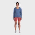 Camiseta Olympikus Essential Manga Longa Feminina AZUL