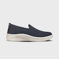 Tenis Actvitta Slip On Knit Feminino PRETO/BRANCO