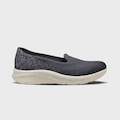 Tenis Actvitta Slip On Aurora Feminino PRETO/CINZA ESC