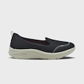 Tenis Actvitta Casual Slip On Feminino PRETO/BRANCO