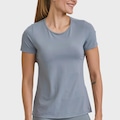 Blusa Caju Brasil Light Tela Costas Feminina CINZA CLARO