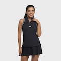 Camiseta Regata Wilson Tour Zip Tank Feminino PRETO
