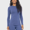 Blusa Di Paula UV+50 Poliamida Feminina AZUL ESCURO