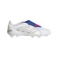 Chuteira de Campo de Língua Dobrável Infantil adidas Predator League BRANCO