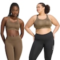 Top adidas Optime High Support Feminino BEGE