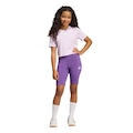 Conjunto adidas Train 3 Listras Essentials Infantil ROXO