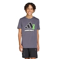 Camiseta Adidas Minecraft Infantil CINZA
