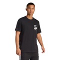 Camiseta adidas Camo Woven Pocket Masculina PRETO