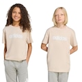 Camiseta Adidas Essentials Infantil BEGE/BRANCO