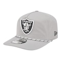 Boné Masculino New Era Qs1920 Las Vegas Raiders Aba Curva CINZA