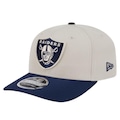 Boné Masculino New Era 970ss Sandy Sea Las Vegas Raiders Aba Curva BEGE