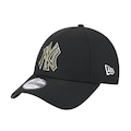 Boné Masculino New Era 940snap Olive New York Yankees Aba Curva PRETO