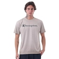 Camiseta Champion Stone Script Dark Khaki Masculina MARROM CLARO