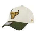Boné Masculino New Era 940A-Frame Metallic Chicago Bulls Off White Aba Curva OFF WHITE