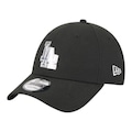 Boné Masculino New Era 940snap Liquid Metal Los Angeles Dodgers Aba Curva PRETO