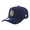 Boné Masculino New Era 940A-Frame Flamengo CRF Aba Curva AZUL
