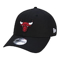 Boné Masculino New Era Recycled Midi 940 Chicago Bulls Aba Curva PRETO