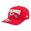 Boné Masculino New Era 970ss Super Bowl Kansas City Chiefs Aba Curva VERMELHO