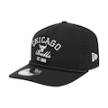 Boné Masculino New Era Nba26 1920 Chicago Bulls Aba Curva PRETO