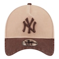 Boné Masculino New Era 940 A-Frame New York Yankees Shade Wash Aba Curva MARROM