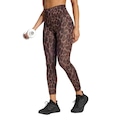 Calça Legging adidas 7/8 Optime Essentials Workout Leopard Feminino MARROM
