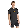 Camiseta Estampada Alemanha adidas Teslstar Masculina PRETO