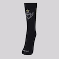 Meia Cano Alto Atlético Mineiro Escudo Unissex PRETO
