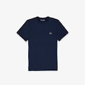 Camiseta Lacoste Esportiva em Jersey Stretch Masculina AZUL ESCURO
