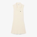 Vestido e Calções Elásticos de Tênis Lacoste Feminino BRANCO/VERDE