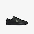 Tênis Powercourt de Couro Lacoste Masculino PRETO