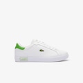 Tênis de couro PowerCourt Lacoste Masculino BRANCO/VERDE